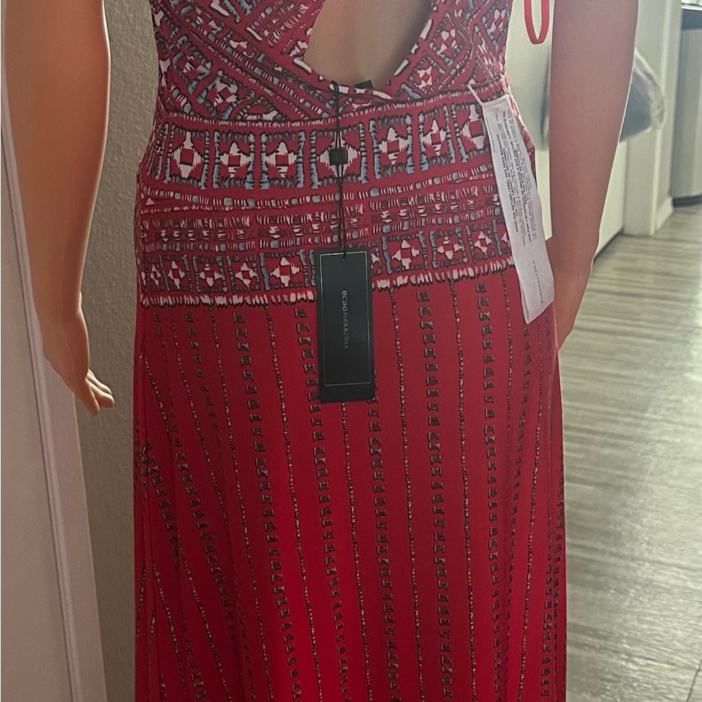 BCBGMAXARIZA Lienna Print Maxi Dress xs - Picture 8 of 11